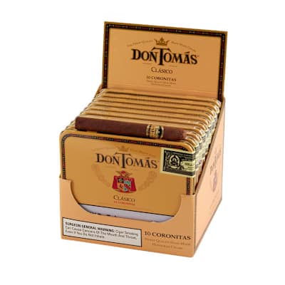 Don Tomas Clasico Coronitas (10 packs of 10) Natural